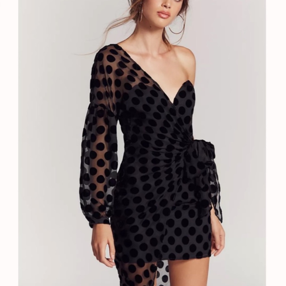 Free People Isla Polka Dot Mini Dress